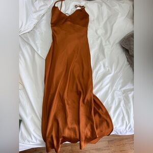 Abercrombie & Fitch Strapless Orange Dress